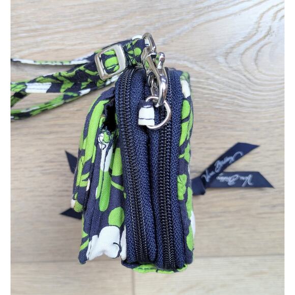 Vera Bradley Lucky You All in One Crossbody Wallet Wristlet Navy Floral NEW - Picture 7 of 10
